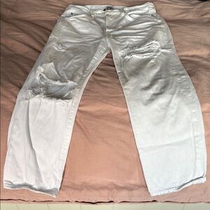 Citizens Of Humanity White Distressed Women Jeans